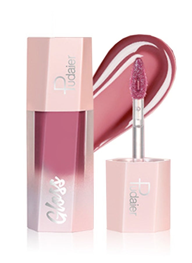 pudaier Ultra Glossy Lip Gloss Diamond Matte Lip Oil Gloss Glitter Metallic Liquid Lipstick Glitter Shimmer Lip Glaze Shimmery Finish High Pigment Long Lasting Lip Gloss Tint Makeup #02 - Image 1