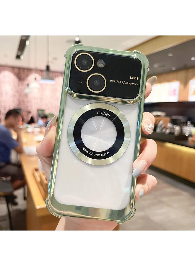 S-TOP Case For iPhone 14 Plus MagSafe Shockproof TPU Phone Case with Lens Film - Image 1