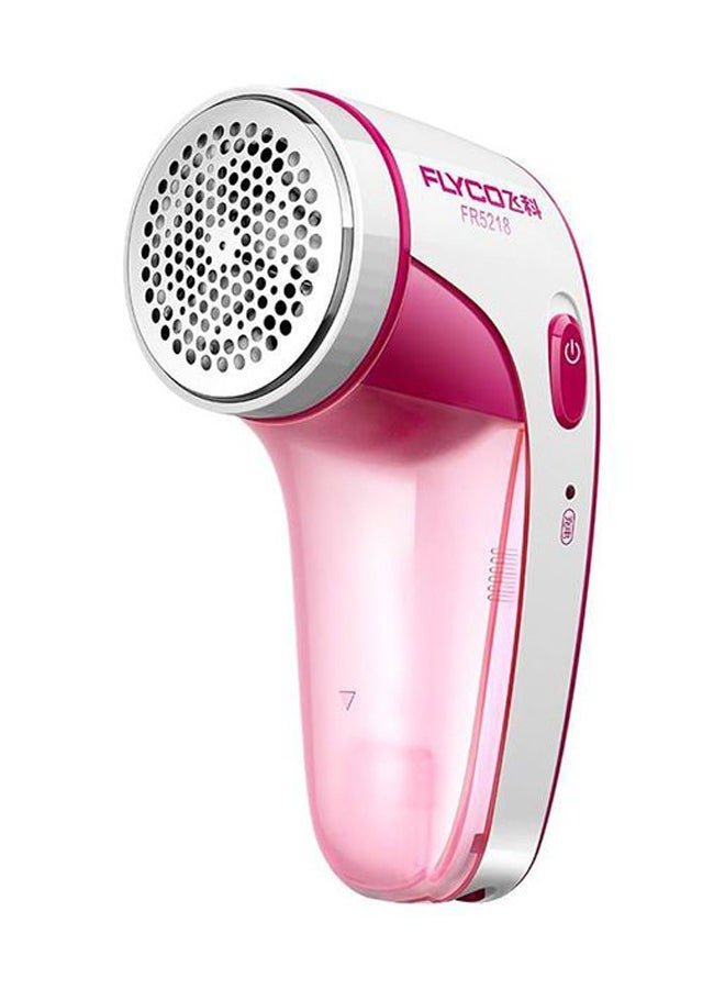 NIBEMINENT Electric Rechargeable Lint Remover Pink/White/Silver - Image 1