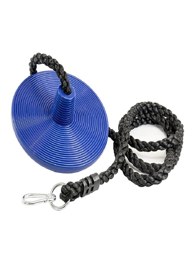 Squirrel Products Heavy Duty Plastic Tree Swing - Disc Rope Swing with Leg Protectors - Additions & Replacements - Outdoor Play Equipment - Blue - Image 2