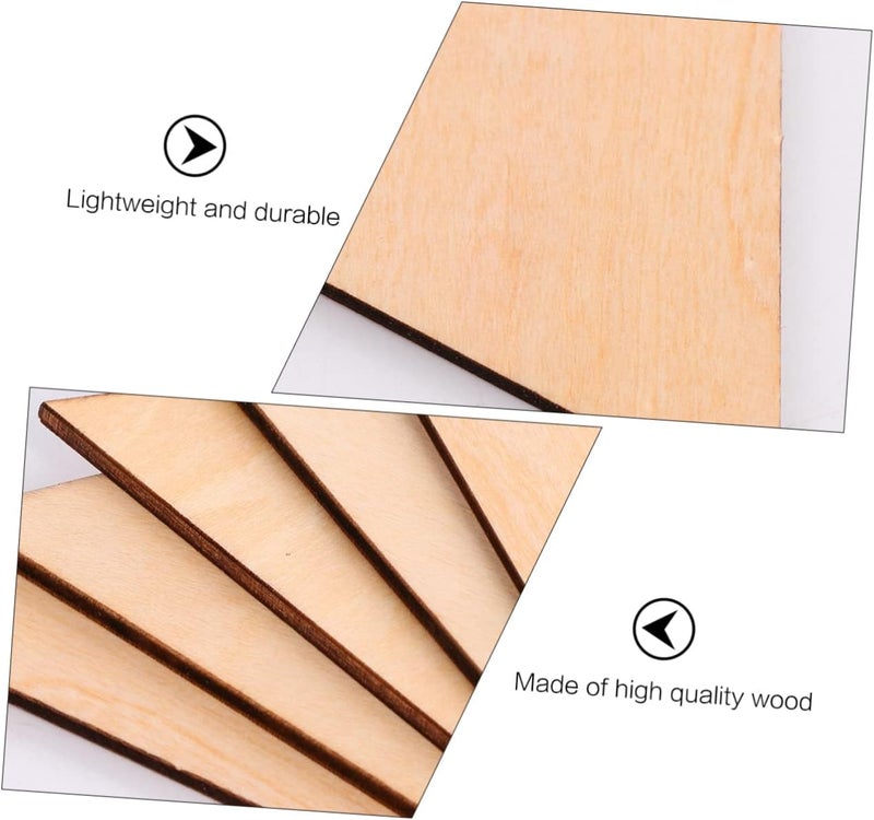 Healifty 15pcs Smooth Unfinished Wooden Triangle Slices for DIY Crafts Rustic Decoration Home Wedding Ornaments Painting Blanks Crafting Wood Pendants - Image 5