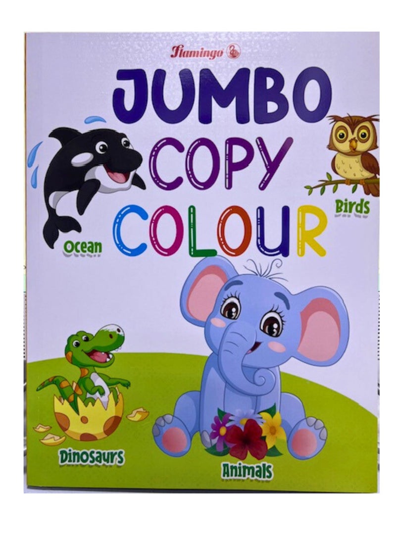 Flamingo Jumbo A4 Coloring Book Assorted color - Image 1
