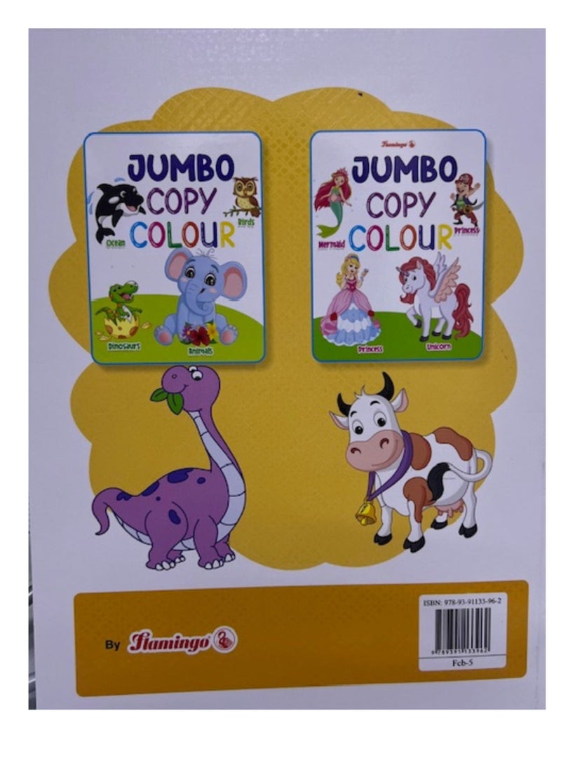 Flamingo Jumbo A4 Coloring Book Assorted color - Image 2