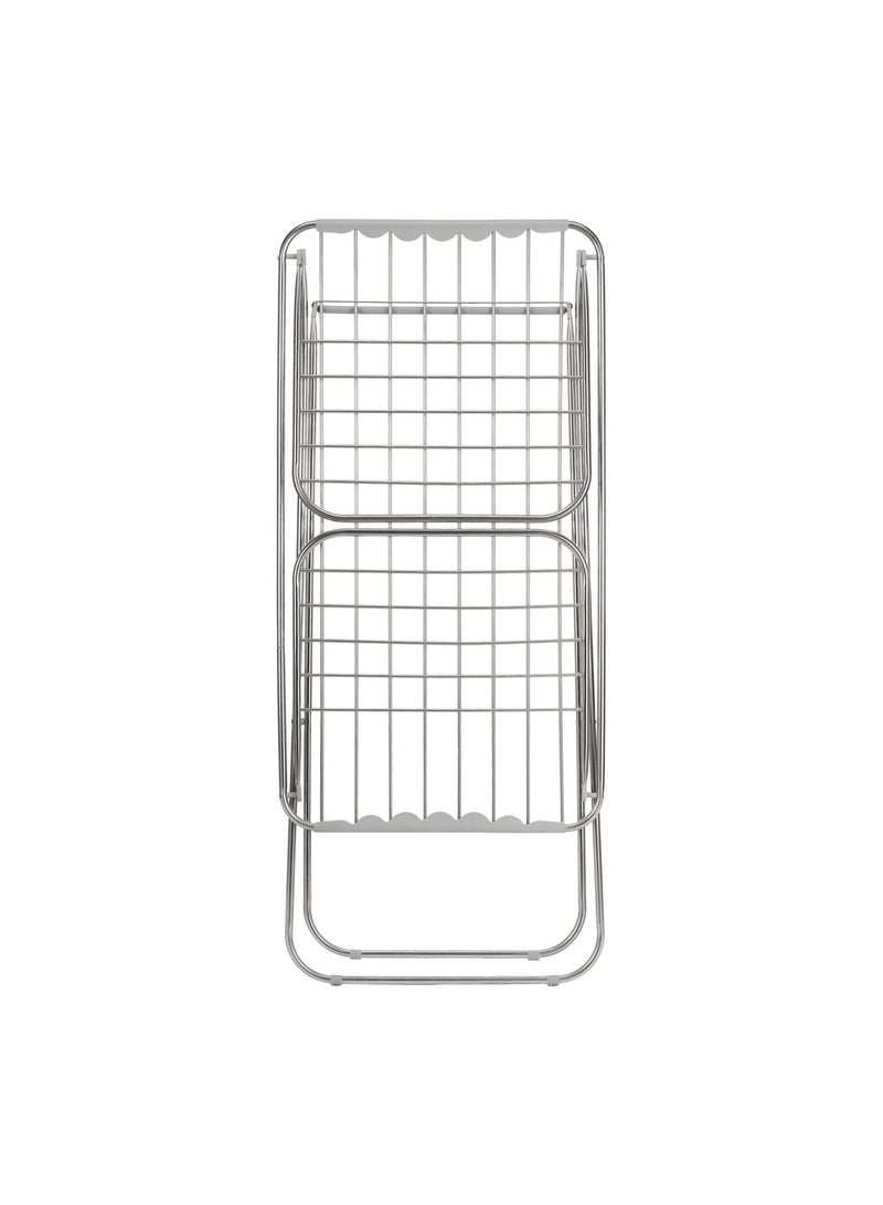 Delcasa SS Clothes Dryer Stainless Steel - DC3711 cloth drying stand 18-Meter Drying Space, 18 kg Capacity, with Sturdy Stainless Steel Wire and Frame and Multi Position Arms/ Perfect for Daily Laundry, Cloth, Delicates, Towels, Bedding - Image 4