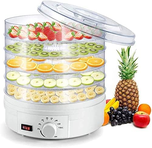 Cyrox Cyrox FruitVegetableFoodJerkySpiceFruitsNutsHerbsVeggiesSpiceBeefMeat Drying Machine with 5 Trays Electric Fruit Dryer 1Pcs  - Image 1