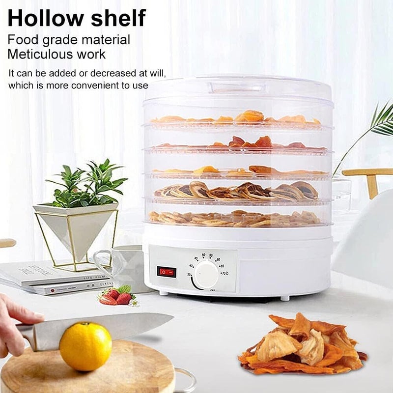 Cyrox Cyrox FruitVegetableFoodJerkySpiceFruitsNutsHerbsVeggiesSpiceBeefMeat Drying Machine with 5 Trays Electric Fruit Dryer 1Pcs  - Image 3