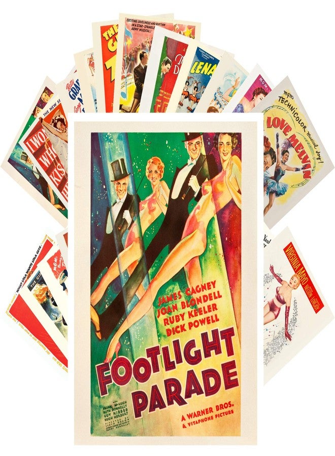 PIXILUV Vintage PostCards 24 pcs VINTAGE MUSICAL MOVIES Vintage Movie Posters REPRINT - Image 1