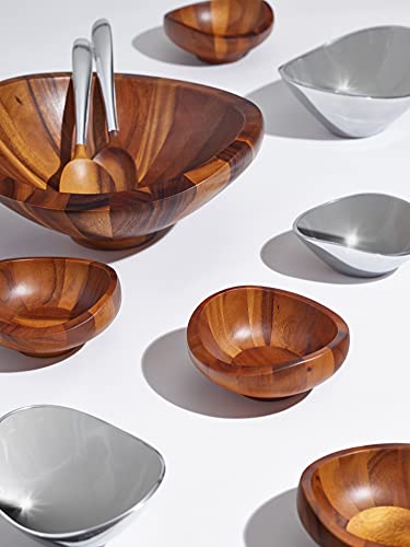 Nambe Tri-Corner Bowl | Made of Metal Alloy | Large Silver Serving Bowl for Side Dishes, Home Decor, and Fruit | Use for Countertop Display and Home Bar Décor | 11-Inch - Image 5