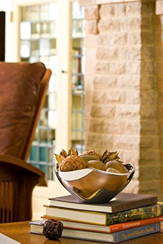 Nambe Tri-Corner Bowl | Made of Metal Alloy | Large Silver Serving Bowl for Side Dishes, Home Decor, and Fruit | Use for Countertop Display and Home Bar Décor | 11-Inch - Image 3