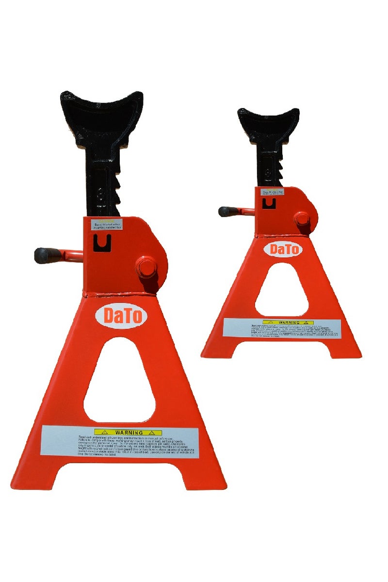 DaTo 3Ton Heavy Duty Steel Jack Stands LJJAS203 (2pcs) | Adjustable Height Vehicle Support & Stability - Image 1