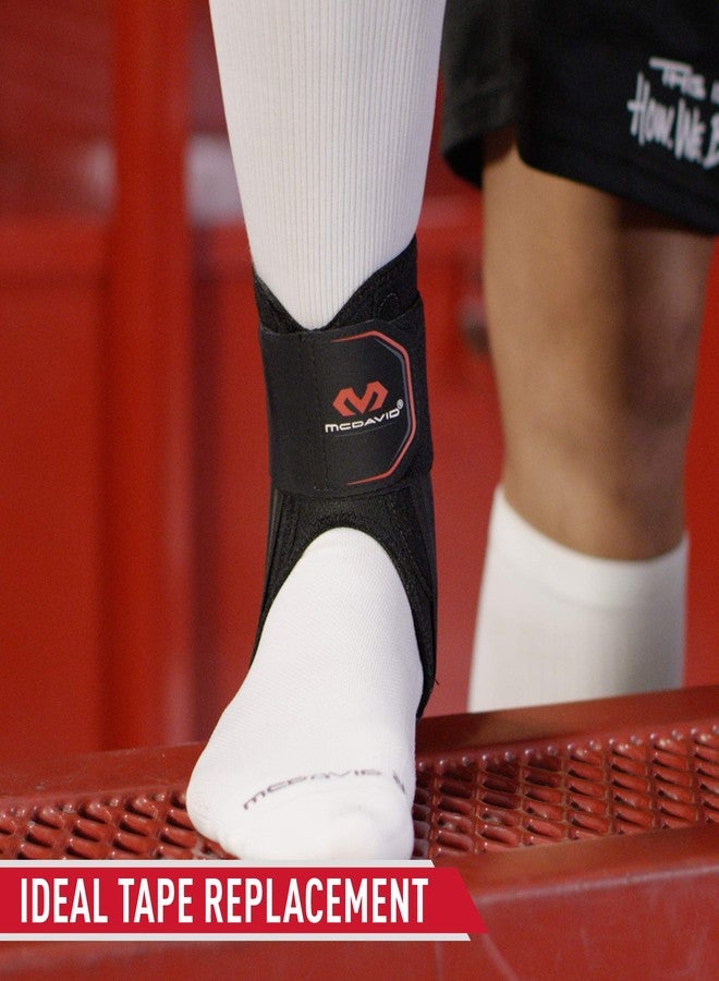 ماكديفيد دعامة الكاحل McDavid Stealth بدون أربطة، خفيفة الوزن وتوفر الدعم والثبات مع دعامات مرنة للأحذية الرياضية، للرجال والنساء - Image 3
