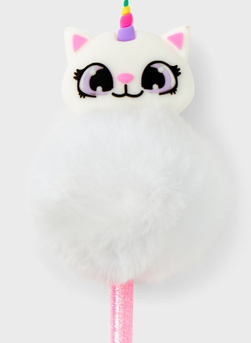 Claires Pink Unicorn Pen Cute Novelty - Image 2