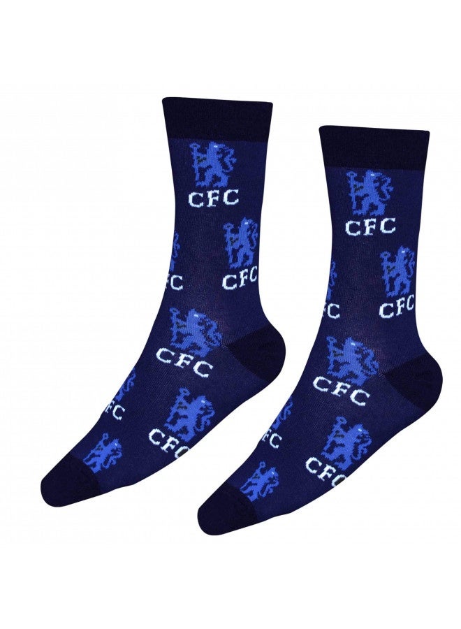 Chelsea Chelsea Fc Football Crest Socks  - Image 1