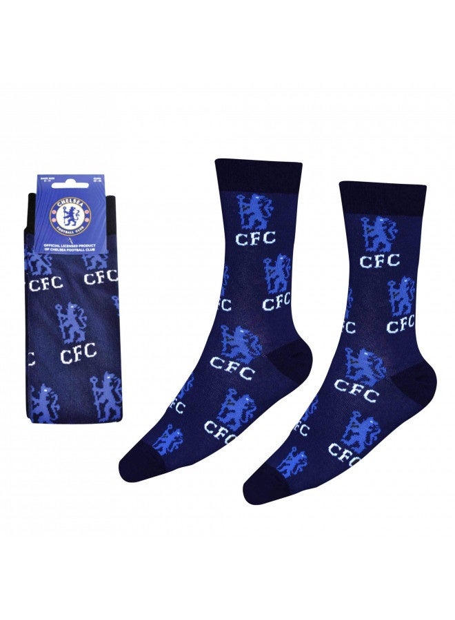 Chelsea Chelsea Fc Football Crest Socks  - Image 3