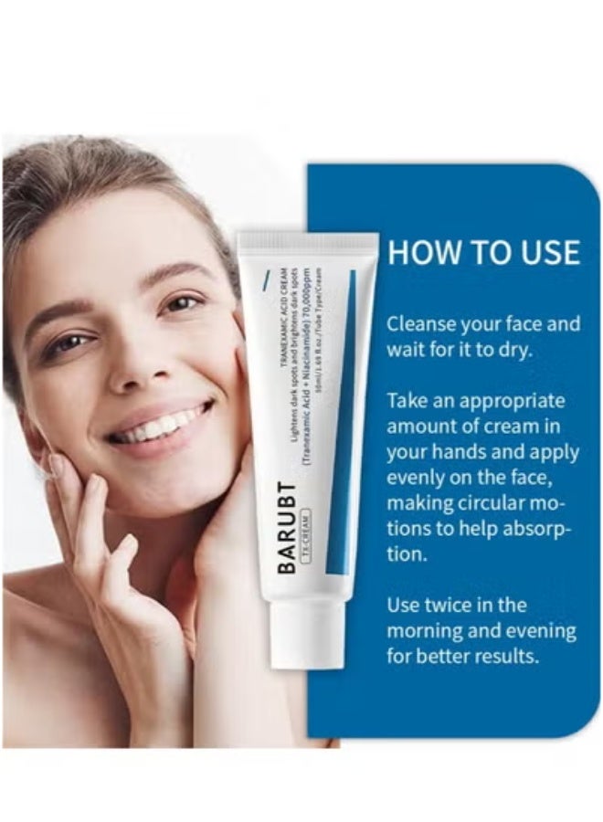 BARUBT Tranexamic Acid Cream | Lightens Dark Spots and Brightens Dark Spots   (50 ml) - Image 4