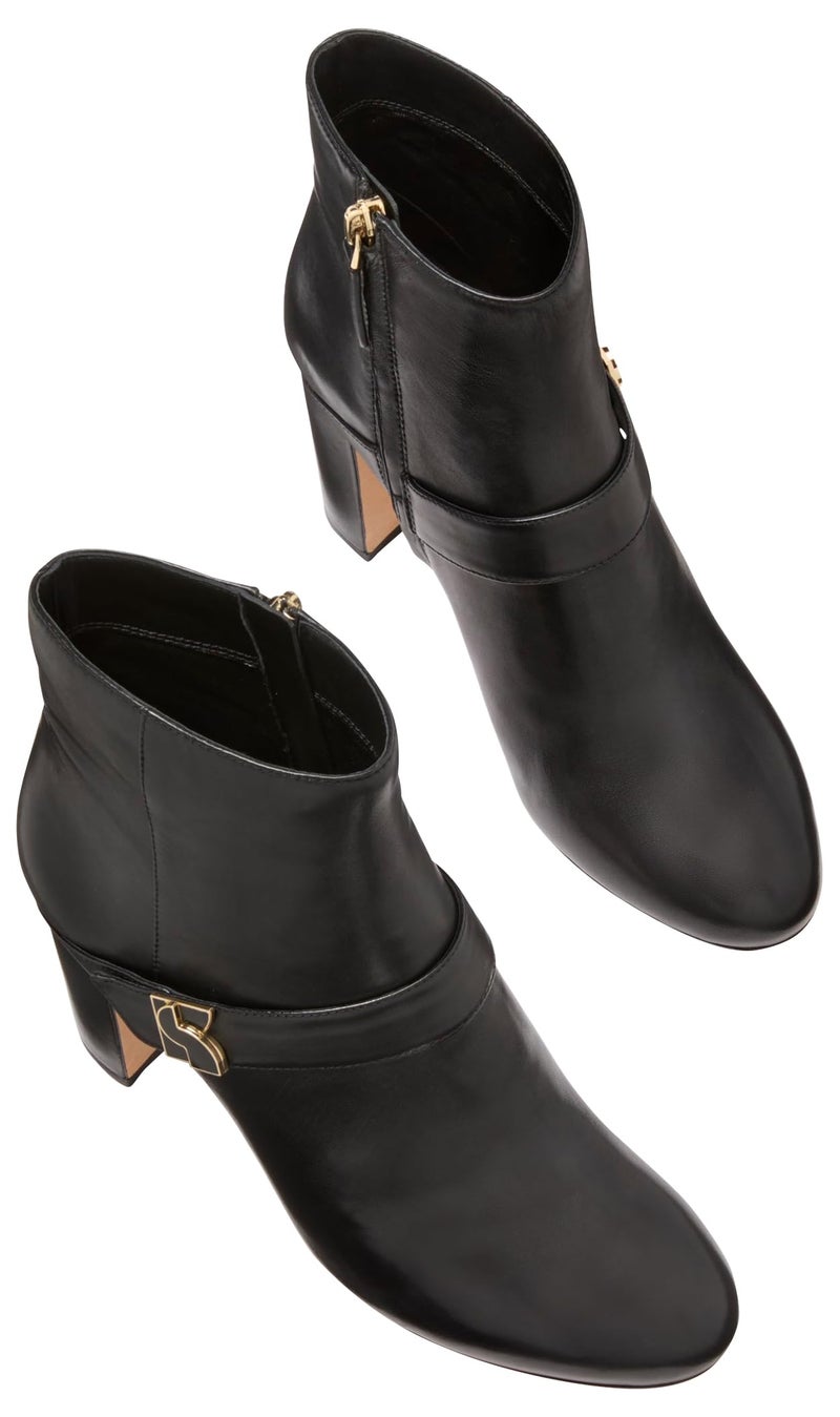 kate spade new york Dakota Zip Up Heeled Bootie, Black, 7 - Image 4