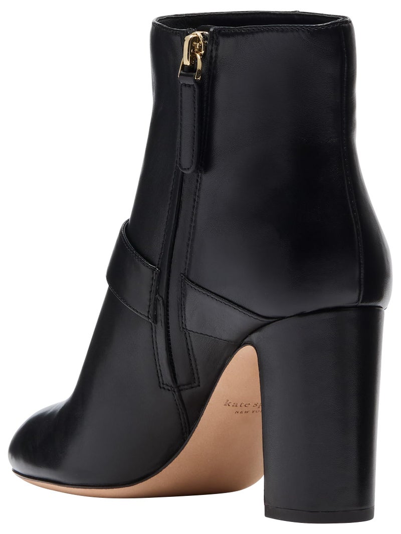 kate spade new york Dakota Zip Up Heeled Bootie, Black, 7 - Image 3