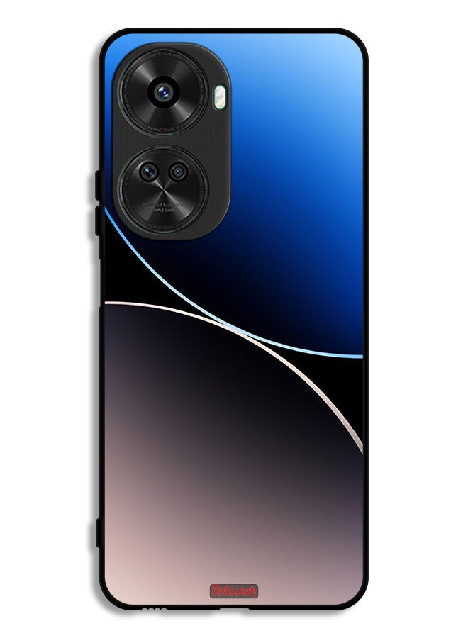 Tolwak Huawei nova 12 SE Protective Case Cover Curve Lines Pattern - Image 1