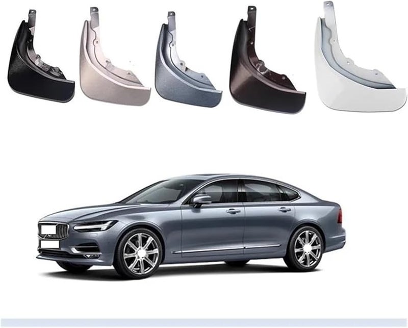 فولفو S90 2017 2021 واقيات الطين للرفارف المطلية باللون الأبيض البلوري - Image 3