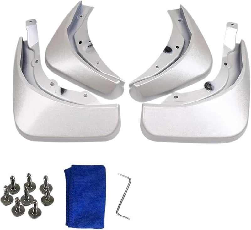 فولفو S90 2017 2021 واقيات الطين للرفارف المطلية باللون الأبيض البلوري - Image 5