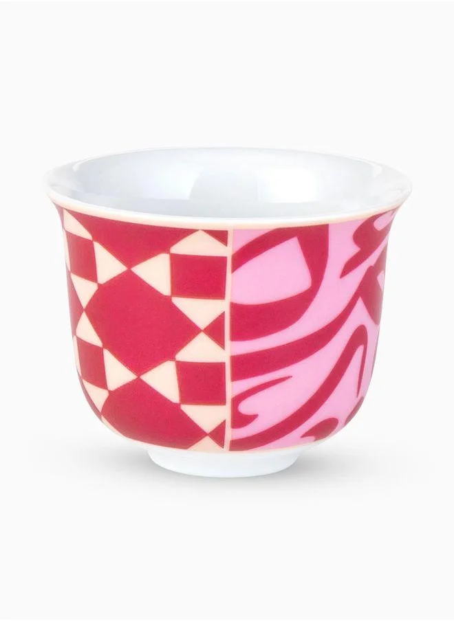 Silsal Bahja Arabic Coffee Cup- Pink - Silsal x Maison Mishmashi