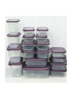 AKSA AKSA Set Of Healthy Plastic Refrigerator Containers - 18 Pieces  - Image 1