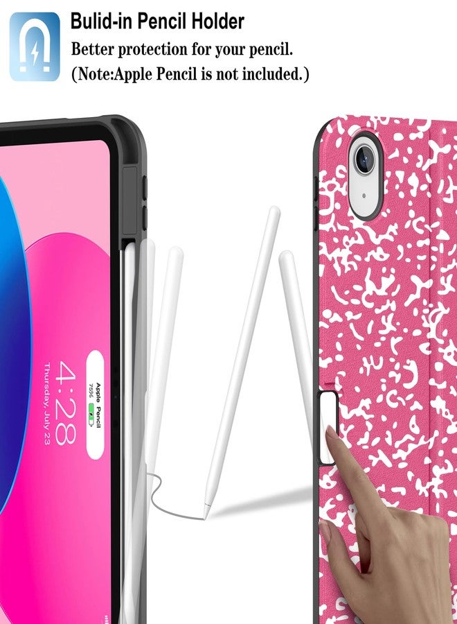 Supveco جراب لوحة مفاتيح Supveco لجهاز iPad (A16) الجيل الحادي عشر/العاشر مقاس 11 و10.9 بوصة مع حامل قلم، غطاء لوحة مفاتيح لاسلكي قابل للفصل بإضاءة خلفية بسبعة ألوان لجهاز iPad الجيل الحادي عشر/العاشر 2025/2022 - وردي فاقع - Image 2