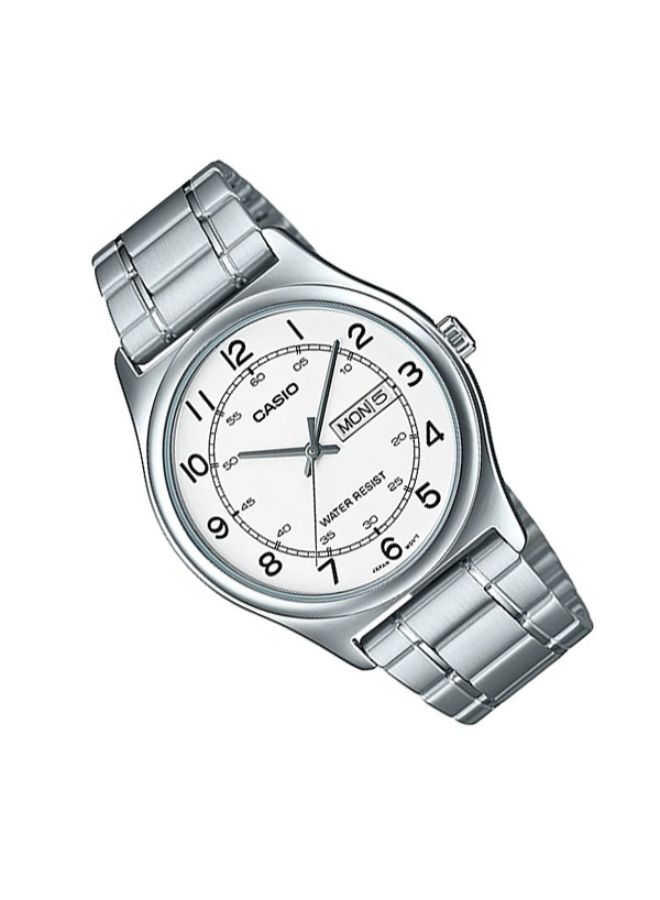 CASIO Men Stainless Steel Analog Watch MTP-V006D-7B2UDF - 38 mm - Silver - Image 2