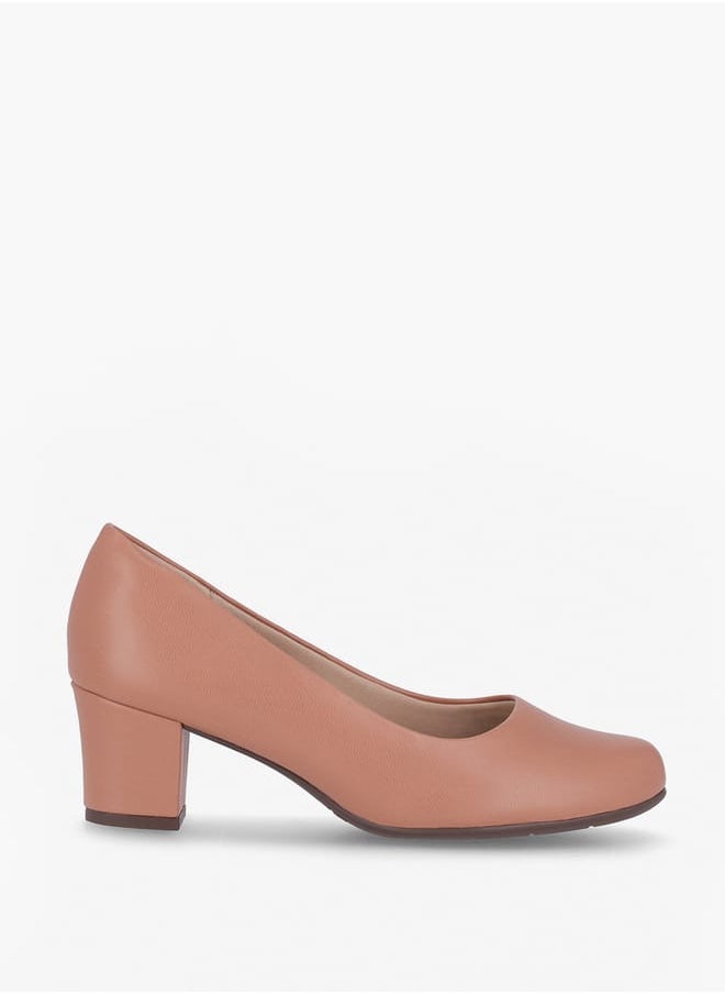 Piccadilly Women Round Toe Slip-On Shoes with Block Heels  - Image 2