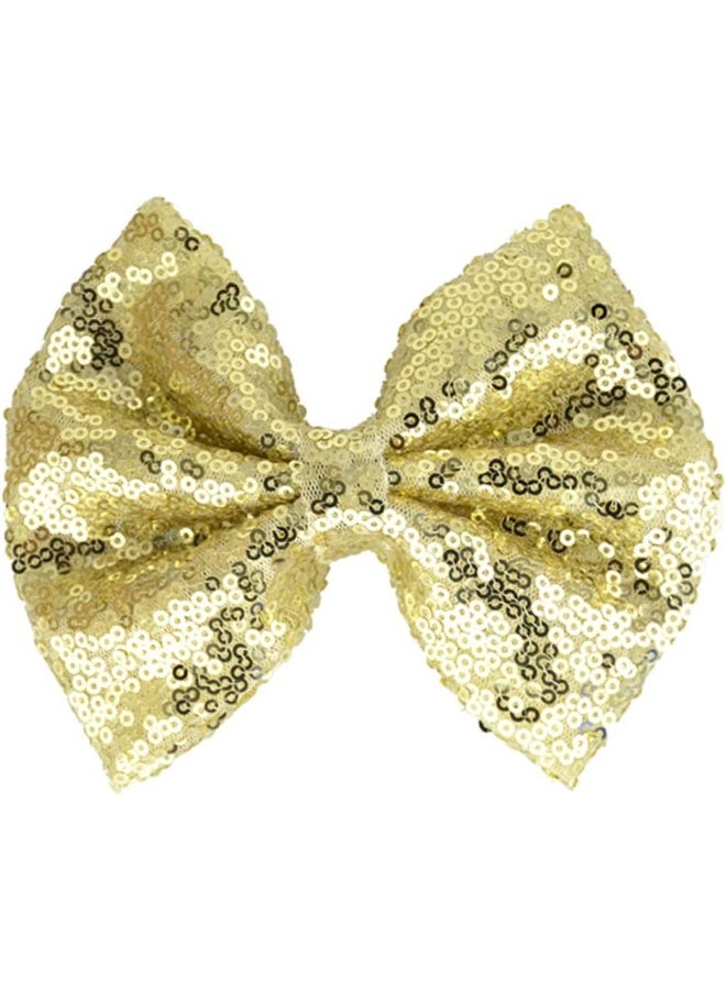 Song Qing Baby Infant Girls Hair Band Sequined Bow Headband Turban Knot Hair Headwear Gold - Image 5