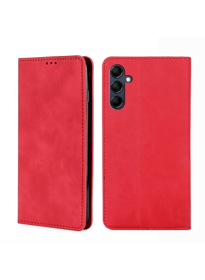 إيروريكس جراب لهاتف Samsung Galaxy M14 5G جراب هاتف جلدي مغناطيسي بملمس الجلد - Image 1