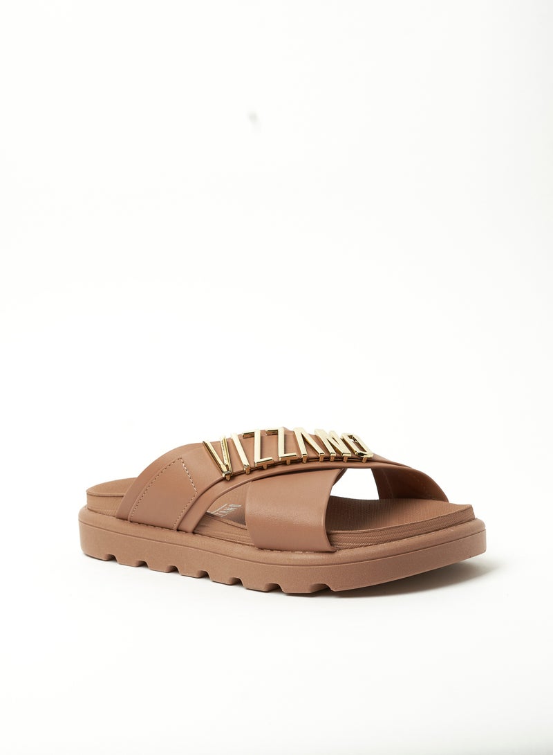 VIZZANO Flat Sandals for Women – Stylish Slip-On & Strappy Flats | Comfortable Daily Wear | Lightweight Summer Footwear | Casual Sandals for Travel, Office, Beach, and Everyday Outings - Image 1