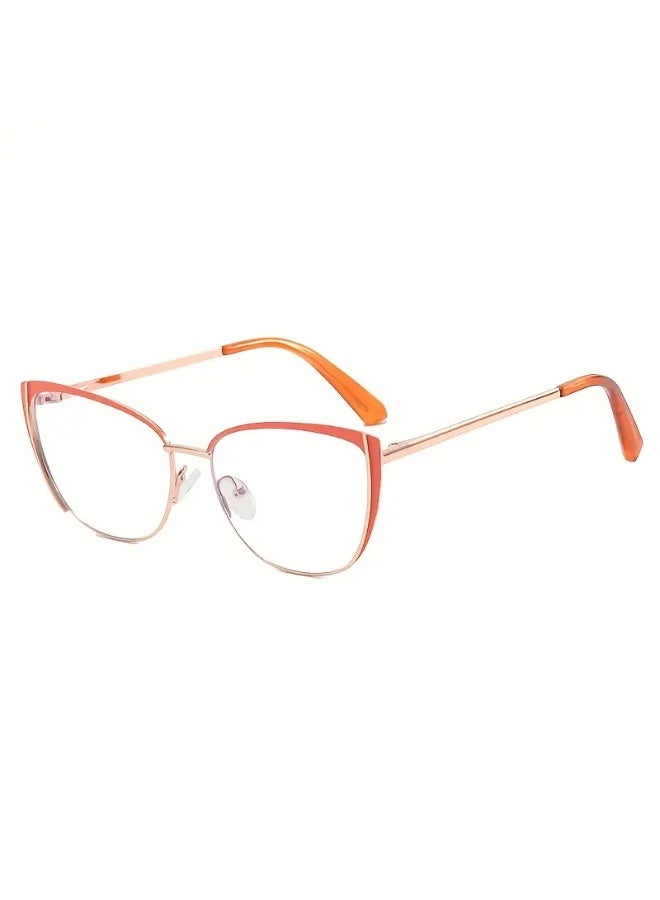 سينت هاوس نظارات أنيقة بإطار معدني على شكل عين القطة للنساء - تصميم بسيط، إكسسوار عصري (مع حافظة)

نظارات زرقاء عاكسة للضوء، نظارات طبية - Image 5