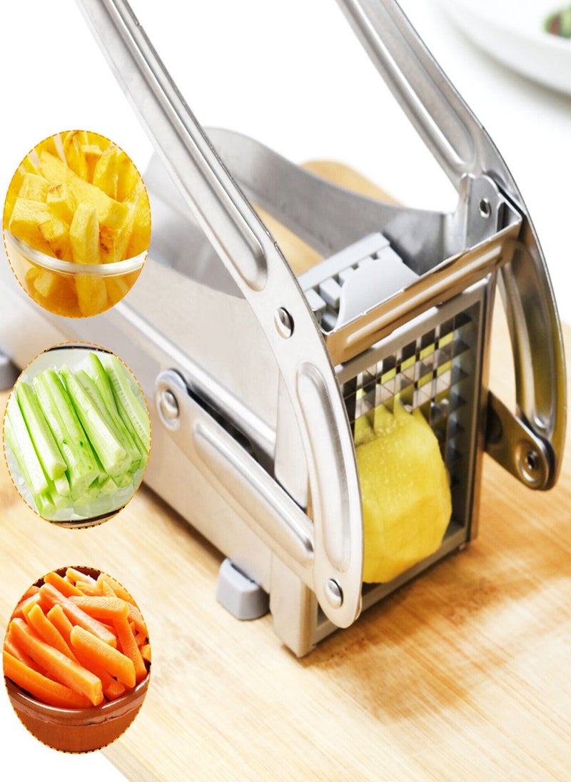 Potato Chipper Cutter Stainless Steel French Fry Potato Cutter Dicer - Image 3