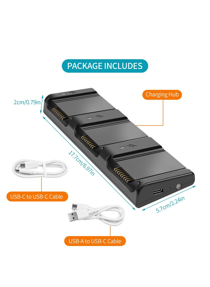 SOLARAE 3-Ports Intelligent Battery Charger for DJI Air 3 Drone, Portable Quick Charging Hub with Storage and Discharging Mode Compatible with DJI Air 3 RC Quadcopter - Image 3