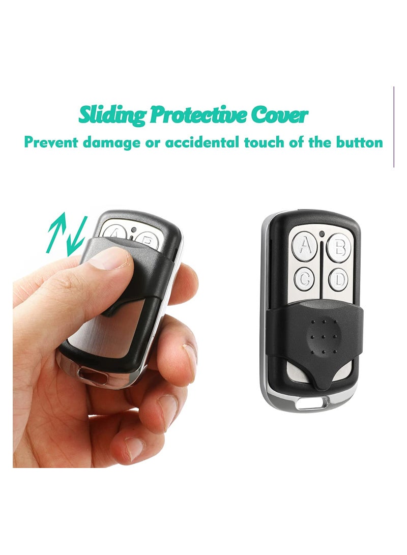 KASTWAVE Universal Garage Door Remote, 2 Replacement for LiftMaster Chamberlain Craftsman Door Opener, with Learning Button Mini Keychain Type, 2 Pcs - Image 3