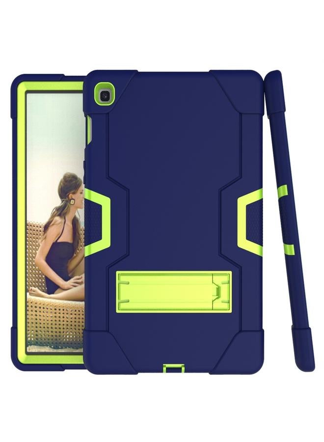 زبون جراب لجهاز Galaxy Tab S5e T720 بلون متباين مصنوع من السيليكون والكمبيوتر الشخصي مع حامل - Image 3