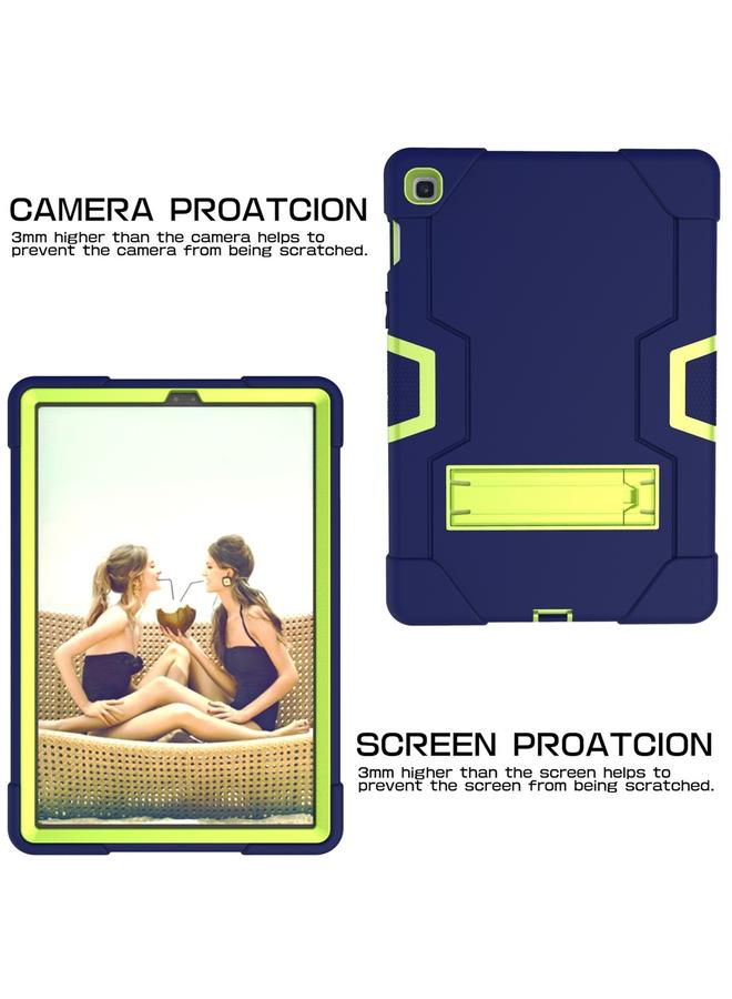 زبون جراب لجهاز Galaxy Tab S5e T720 بلون متباين مصنوع من السيليكون والكمبيوتر الشخصي مع حامل - Image 5