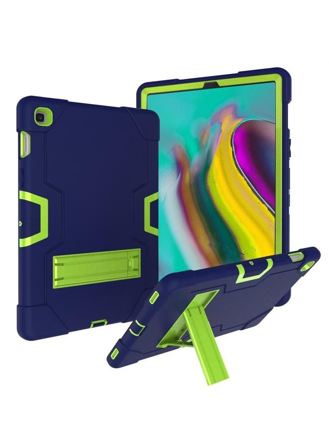 زبون جراب لجهاز Galaxy Tab S5e T720 بلون متباين مصنوع من السيليكون والكمبيوتر الشخصي مع حامل - Image 1