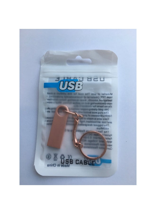 Generic Direct Metal U Disk Waterproof U Disk 8g 16g 32g 64g Lettering LOGO Gift U Disk-Color:Pink-Capacity:2GB  - Image 1