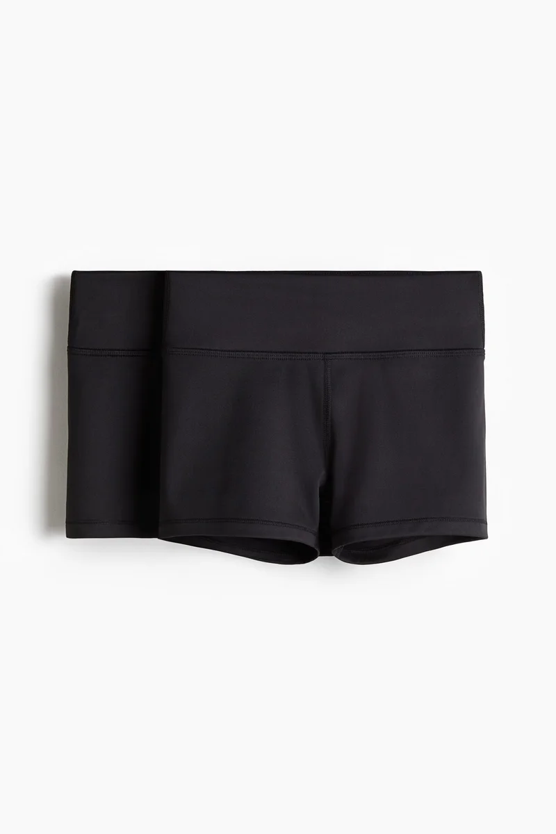 اتش اند ام شورت رياضي قصير من نسيج دراي موف - عبوة من قطعتين