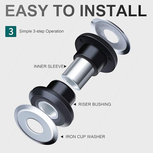 MoKitDora Handlebar Riser Bushings Damper Kit for 1983-up Harley Touring Road King Electra Street Glide FLHR FLTR FLHX FLHT & 2018-up Softail Deluxe Breakout Heritage Street Bob Fat Boy Low Rider - Image 5