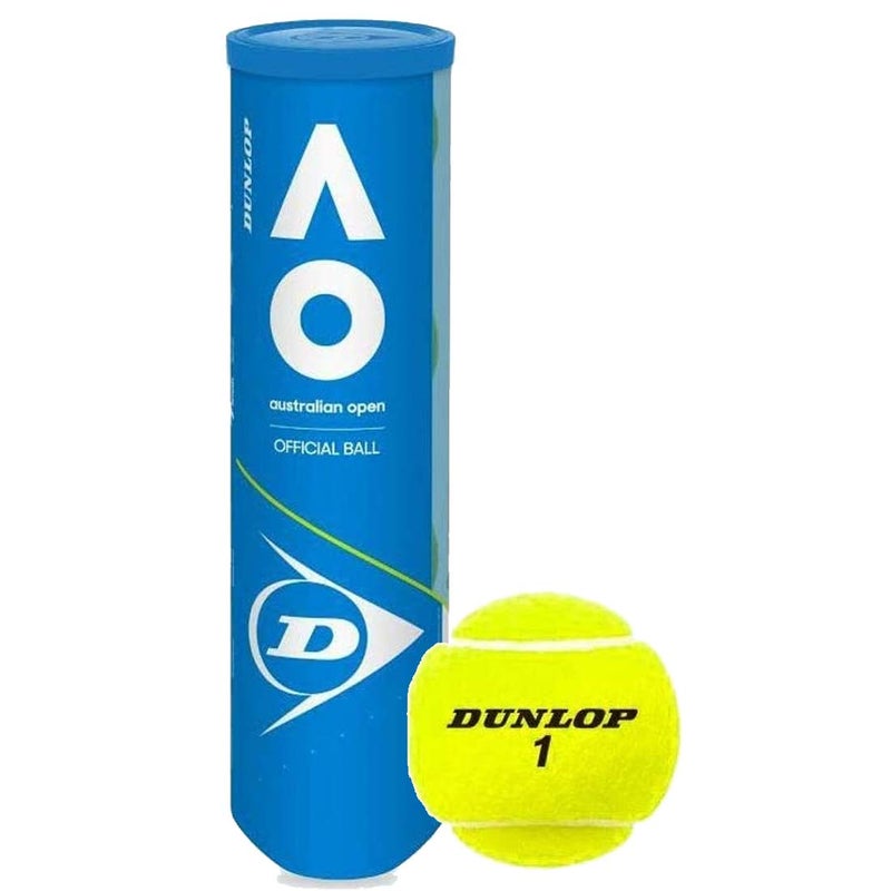 DUNLOP Australian Open AO Extra Duty AllCourt Tennis Balls 3 Ball Can 8 Cans - Image 2