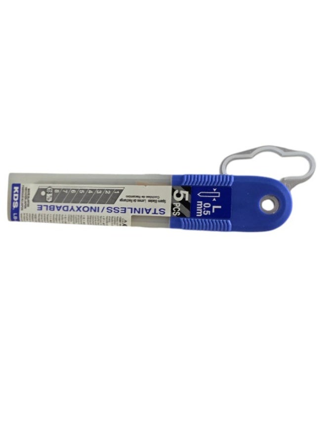 KDS LB-5SH EVO Stainless Cutter Blade – Pack of 2 (10 Blades), 18mm, Wet Environment Ready, Japan Made - Image 2