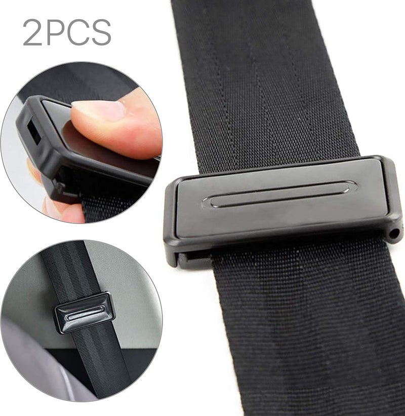 Beaute 2x Car Seat Belt Adjuster Clip Stopper Strap Buckle for Comfort Tension - Image 2