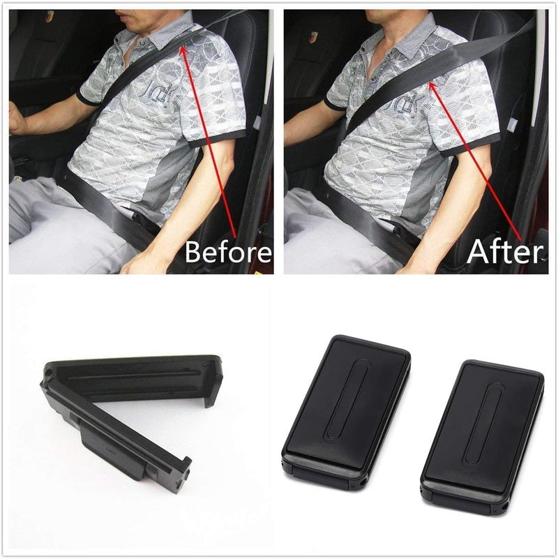 Beaute 2x Car Seat Belt Adjuster Clip Stopper Strap Buckle for Comfort Tension - Image 3