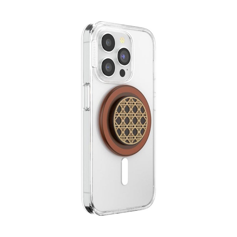 PopSockets Phone Grip for MagSafe, Magnetic Holder, Phone Stand, Brown - Raising Cane - Image 3