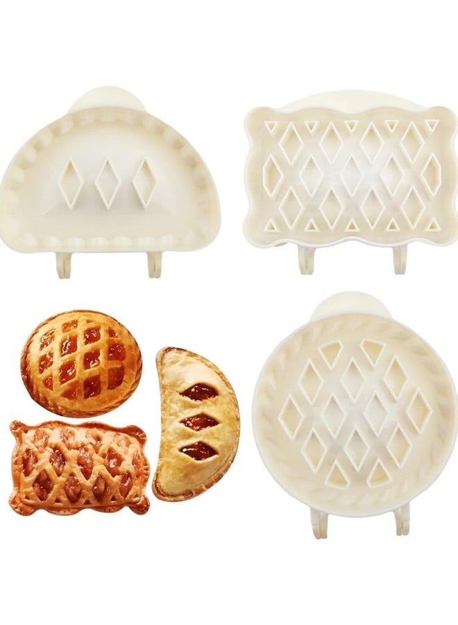 3 Pack Dough Presser Pocket Pie Molds - Party Potluck Hand Pie Molds, Apple, Pumpkin And Acorn Shapes  - Image 1