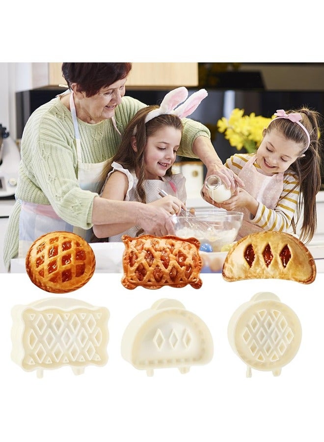 3 Pack Dough Presser Pocket Pie Molds - Party Potluck Hand Pie Molds, Apple, Pumpkin And Acorn Shapes  - Image 5