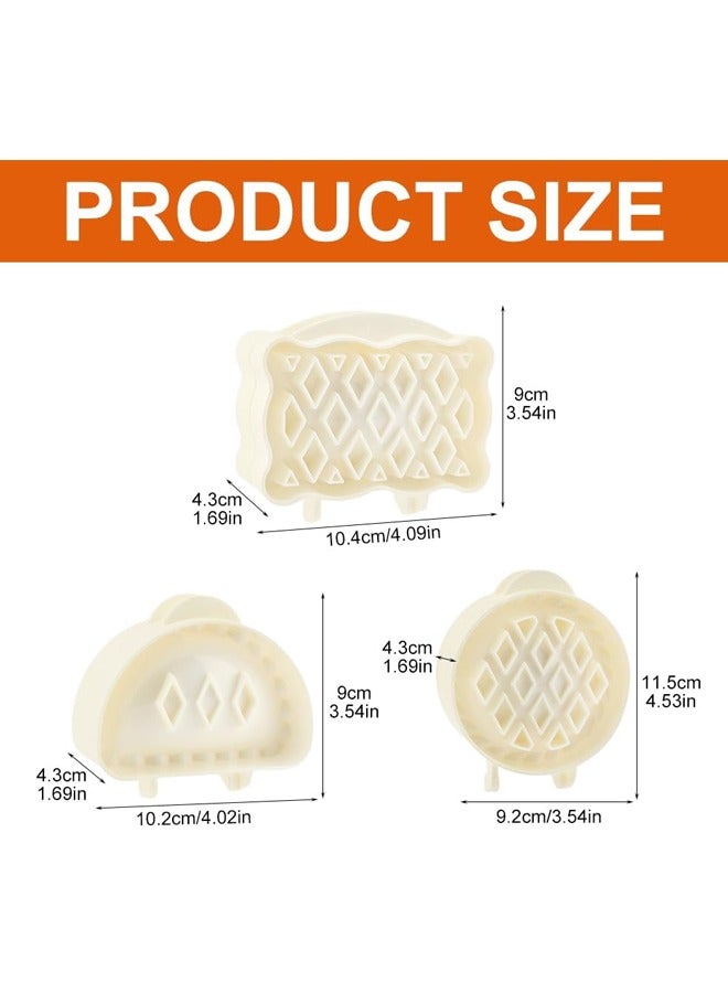 3 Pack Dough Presser Pocket Pie Molds - Party Potluck Hand Pie Molds, Apple, Pumpkin And Acorn Shapes  - Image 2